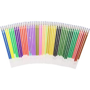 50PCS Gel Pen Refills for Adult Coloring Books Neon Pastel Metallic Glitter Ink Pen Refills for Drawing Writing Scrapbooking Journaling Doodling Gifts Christmas DIY Art Craft Projects