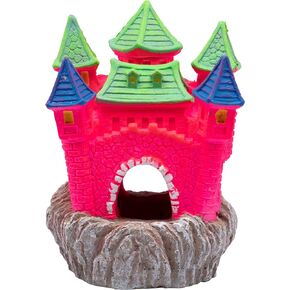 GloFish Extra Large Castle Ornament, 1 Count, Decor for Aquariums