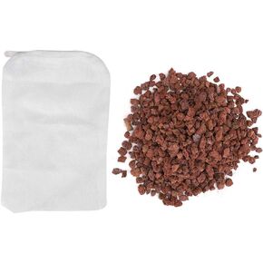 TOPINCN Ore Aquarium Volcano Rock Lava Stone Fish Tank Filter Material Cultivation Landscape with Net Bag for Aquarium and Fish Tank