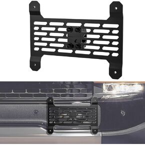 License Plate Holder Compatible with Rivian R1S/R1T, Front Plate Frames Tow Hooks License Plate Mount for Rivian R1T R1S Accessories 2022 2023 2024 (Normal)