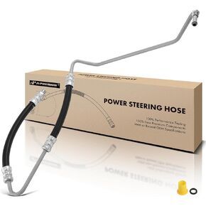 A-Premium Power Steering Hose Pressure Hose Line Assembly Compatible with Jaguar XJR 1995-1997 XJ6 Vanden Plas 1994-1997 XJS 1996 4.0L To Rack