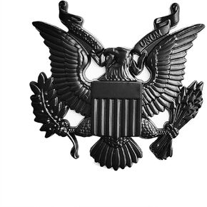OnlyYou.X US Army Emblem US Military Army Badge US Army Decal Military Army Sticker for Universal Pickup and Car 1 Piece Metal Bronze