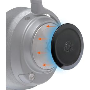 لوحات سماعات جانبية للمرحاض لسماعات Arctis Nova مصنوعة من وسائد شريرة | يناسب Arctis Nova Pro Wireless، Pro Wired، Nova 7، 7X، 7P | تصميمات تتطابق تمامًا مع عصابات الرأس ووسادات الأذن في المرحاض | التسعينات باللون الأسود