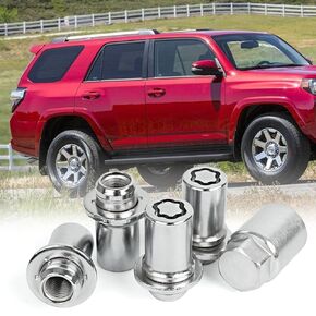 Chrome M12x1.5 Lug Nuts, Compatible with Toyota Corolla Tundra Tacoma Lexus GS300 GS430 GX460 Wheel Locking Lug Nuts, 00276-00901 27600901