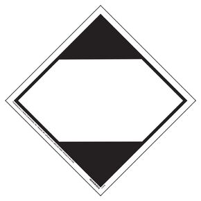 Limited Quantity Vessel Marking Placard, 25-pk. - 10.75" x 10.75" Permanent Self Adhesive Vinyl - J. J. Keller & Associates - Complies with DOT Hazmat Placard Requirements & British Standards