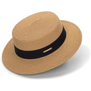 قبعة فيدورا من القش للنساء والرجال صيفية للشاطئ - قبعات للشمس - واسعة الحواف - قبعة بنما - قبعة لحم الخنزير - فطيرة علوية - قبعة للحماية من الشمس in Kuwait
