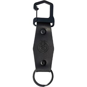 Genuine Leather Keychain Handmade Full Grain Leather Key Chain Tactical Leather Key Fob Keyrings for Men and Women