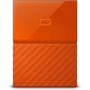 محرك الأقراص الصلبة الخارجي المحمول WD Orange My Passport سعة 2 تيرابايت - USB 3.0 - WDBS4B0020BOR-WESN