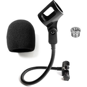 Universal Microphone Boom Arm: Flexible Stand for Clear Audio & Easy Desk Mounting