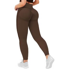 Womens Workout Scrunch Leggings High Waisted Booty Butt Lifting Tights Seamless Yoga Fitness Leggings Gym Yoga Pants
