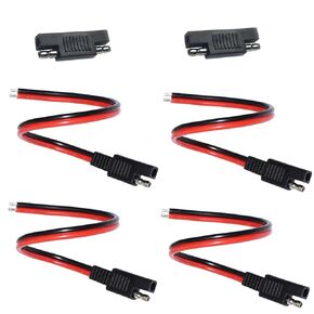 14AWG SAE Connector Extension Cable, (4 Pack) SAE Quick Connector Disconnect Plug SAE Power Automotive Extension Cable Solar Panel Cable Wire
