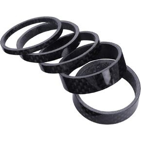 BESPORTBLE 5pcs Bicycle Headset Spacer Bike Carbon Fiber Headset Fork Spacers Fork Washer (Inside Diameter 31.8mm)