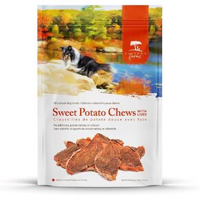 Caledon Farms Sweet Potato & Liver Chews Dog Treats: Grain Free, Gluten Free, No Additives, Colors or Preservatives, Orange 9 Ounce (Pack of 1)