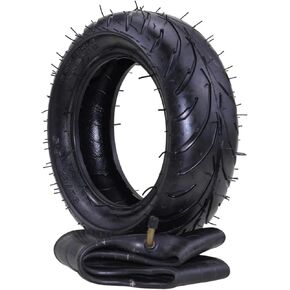 110/50-6.5 Rear Tire Inner Tube with TR87 Angled Valve Stem for 38cc 47cc 49cc Mini Pocket Bike Fits for MTA1 MTA2 GP-RSR Cag Lucky 7 Bicycle Motor Mini E-Scooters Dirt Bike (Rear 110/50-6.5)