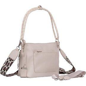 Bulldog Cases BDP-075: Convertible Hobo/Crossbody Style Purse W/Holster- White/Zebra