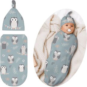Swaddling Blanket for Baby, Sleeping Sacks, Unisex Baby Stuff with Hat, Horse