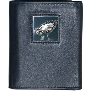 Siskiyou NFL Philadelphia Eagles Leather Tri-Fold Wallet , Black