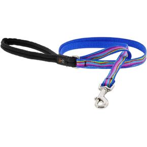 Small Dog Leash by Lupine 1/2" Wide Ripple Creek Design 6-Foot Long with Padded Handle