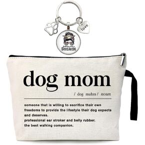 Dog Mom Cosmetic Bag，Dog Lovers for Women，Dog Lover Gifts，Best Dog Mom Ever Gifts，Dog Mom Gifts for Women，Gift for Dog Mom，Funny Dog Mom Makeup Bag