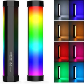 LUXCEO Handheld Light Wand, Multicolor RGB LED Video Light for Photography, 2000mAh Rechargeable Mini Light Stick Dimmable 3000K-6000K CRI95+ Professional Tube Lights for YouTube, TikTok