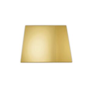 2MM Acrylic Mirror Sheet, 1/12'' Gold 12" x 12" Mirrored Acrylic Lucite Plexiglass Sheet (Actual Size 11.875" x 11.875")