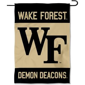 College Flags & Banners Co. Wake Forest Demon Deacons Wordmark Garden Banner Flag
