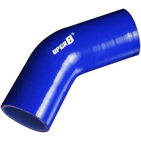 Universal 4-Ply High Performance 45 Degree Elbow Coupler Silicone Hose (2.25"(57MM), Blue)