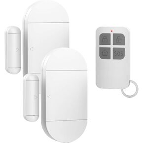 Door Window Pool Alarm with Remote Control,2Pack 130dB Wireless Magnetic Sensor Anti-Theft Door Alarms for Kids Safety Home Store Garage Apartment Business Security