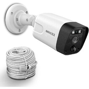 OOSSXX 4K PIR POE Extend Camera Outdoor Indoor Video Surveillance Security Waterproof Wired POE Camera, Home IP 4K 8MP Camera, Night Vision, Just Extend POE Kits