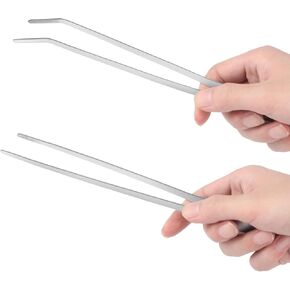 4 قطع من أدوات الملقط الطويلة Aquascape، ملاقط حوض السمك من الفولاذ المقاوم للصدأ بطول 10.6 بوصة، ملقط تغذية الزواحف، ملقط معدني مستقيم ومنحنى لنباتات الأسماك والسحالي والسحالي وملاقط البستنة in Kuwait