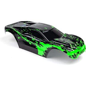 SummitLink Custom Body Muddy Green Over Black Style Compatible for Rustler 4X4 1/10 Scale RC Car or Truck (Truck not Included) R4-BG-02