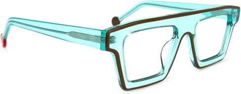 VOOGLAM Oversize Square Blue Light Glasses for Women Men Anti UV Eyestrain Eyewear Treva in Saudi Arabia