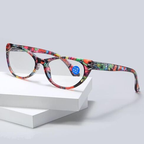 Fashion Cateye Blue Light Blocking Reading Glasses for WomenReaders Anti UV Eyeglasses in Saudi Arabia