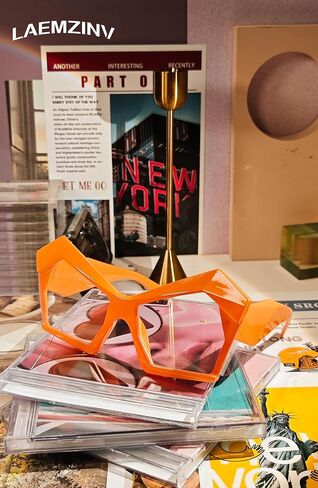 Blue Light Glasses for Women, Oversized Square Thick Acetate Frame, for Computer Glasses and Gaming Glasses LA037 in Saudi Arabia