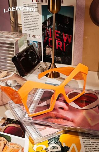 Blue Light Glasses for Women, Oversized Square Thick Acetate Frame, for Computer Glasses and Gaming Glasses LA037 in Saudi Arabia