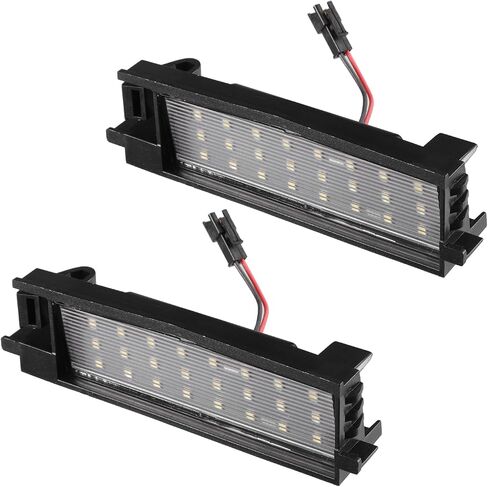 Motoforti LED لوحة ترخيص ضوء، LED لوحة ترخيص ضوء مصباح، لتويوتا RAV4 2006-2012، بلاستيك، رقم 8127142070، أسود، 2 قطعة in Kuwait