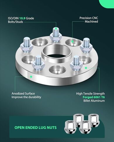 SCITOO 4X 5 Lug 5x114.3mm فواصل العجلات 5x4.5 إلى 5x4.5 12x1.25 56.1mm 20mm متوافقة مع فواصل العجلات WRX لفواصل العجلات WRX STI in Saudi Arabia