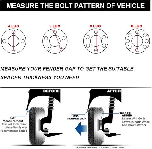 VLAOSCHI Black Forged 5x100 Hubcentric Wheel Spacers 15mm with 12x1.5 Studs 54.1mm Bore Compatible with Toyota 5 Lug for 2003-2022 Corolla | 1983-1991 Camry | 2003-2019 Prius(Only 5 Lugs) - Pack of 4 in Kuwait