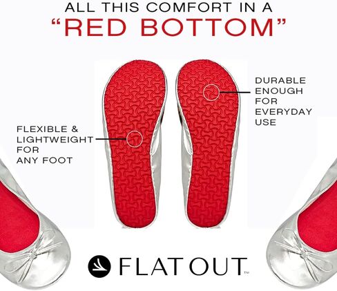 FLAT OUT of Heels Rollable Flats, Classic, Comfortable, & Portable On-The-Go Travel Purse Shoes in Saudi Arabia