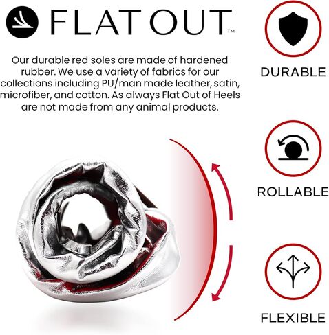 FLAT OUT of Heels Rollable Flats, Classic, Comfortable, & Portable On-The-Go Travel Purse Shoes in Saudi Arabia