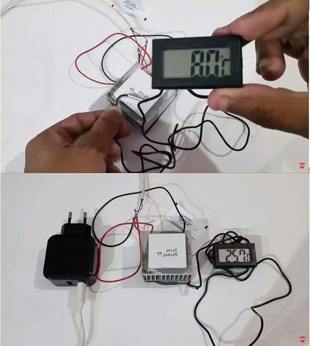 2 pcs SP1848-27145 TEG Peltier Module Thermoelectric Power Generator High Temperature Generation Element Thermoelectric Cooler Cooling Power Plate Module TEG 40x40mm 150℃ with Silicone heat sink in Saudi Arabia