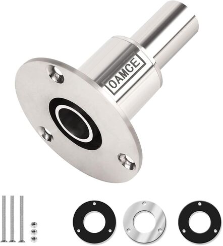 Marine Diesel Heater Thru Hull Exhaust Skin, 316 Stainless Steel Fitting for 24mm Tube Pipe Socket Hardware (Angled) in Saudi Arabia