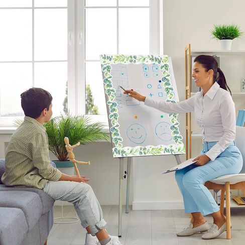 12Pieces Magnetic Chalkboard Classroom Bulletin Board Border Classroom Magnetic Border for Teachers Classroom Border Strips Classroom Decorations for Office Chalkboard Bulletin Board White Board Decor in Kuwait