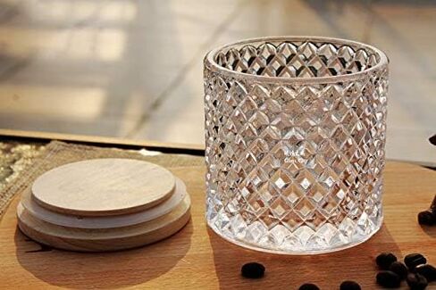 مرطبان تخزين زجاجي كريستالي ذو أوجه من سيزيكاتو مع غطاء محكم الغلق. in Kuwait