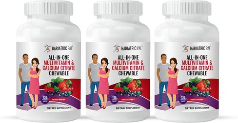 BariatricPal "All-in-ONE Chewable Multivitamin with Calcium Citrate & Iron - Mixed Berry (30-Day Supply) in Saudi Arabia
