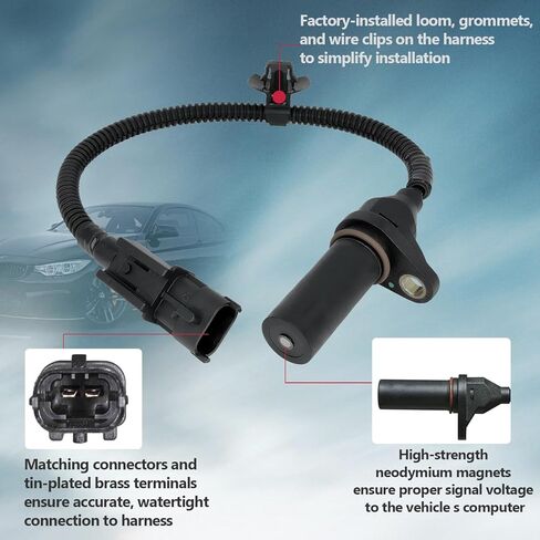 39180-2B000 SU13885 PC934T 5S12470 مستشعر موضع العمود المرفقي متوافق مع دودج Attitude Hyundai Accent Creta Elantra Kona Veloster Tucson KIA Forte SELTOS Rio Soul in Kuwait