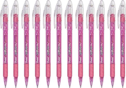 Pentel Sparkle Pop Metallic Gel Pen, (1.0mm) Bold Line, Black/Red Ink, Box of Pens (K91-DA) in Saudi Arabia