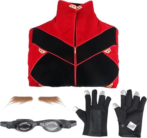 Dr. Eggman Cosplay Costume Adult Men Tuxedo Gloves Mustache Goggles Dr Egg Ivo Robotnik Overcoat Full Set Outfits (XL) in Saudi Arabia