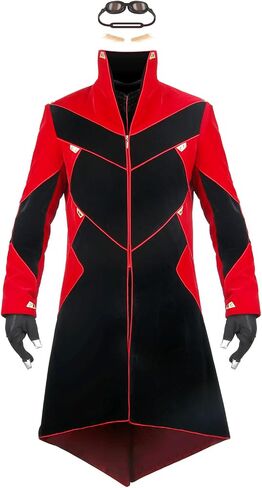Dr. Eggman Cosplay Costume Adult Men Tuxedo Gloves Mustache Goggles Dr Egg Ivo Robotnik Overcoat Full Set Outfits (XL) in Saudi Arabia