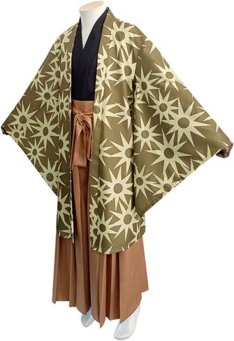 Haganezuka Hotaru Cosplay Anime Demon Kimono Cloak Costume Mask Outfit Men Uniform Halloween in Saudi Arabia